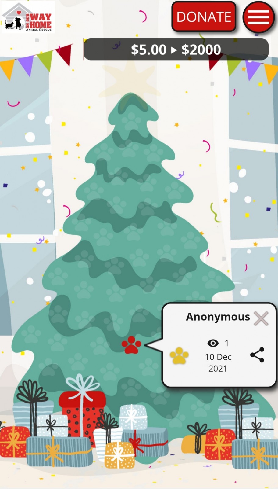 OOWH 2021 Holiday Fundraiser share image