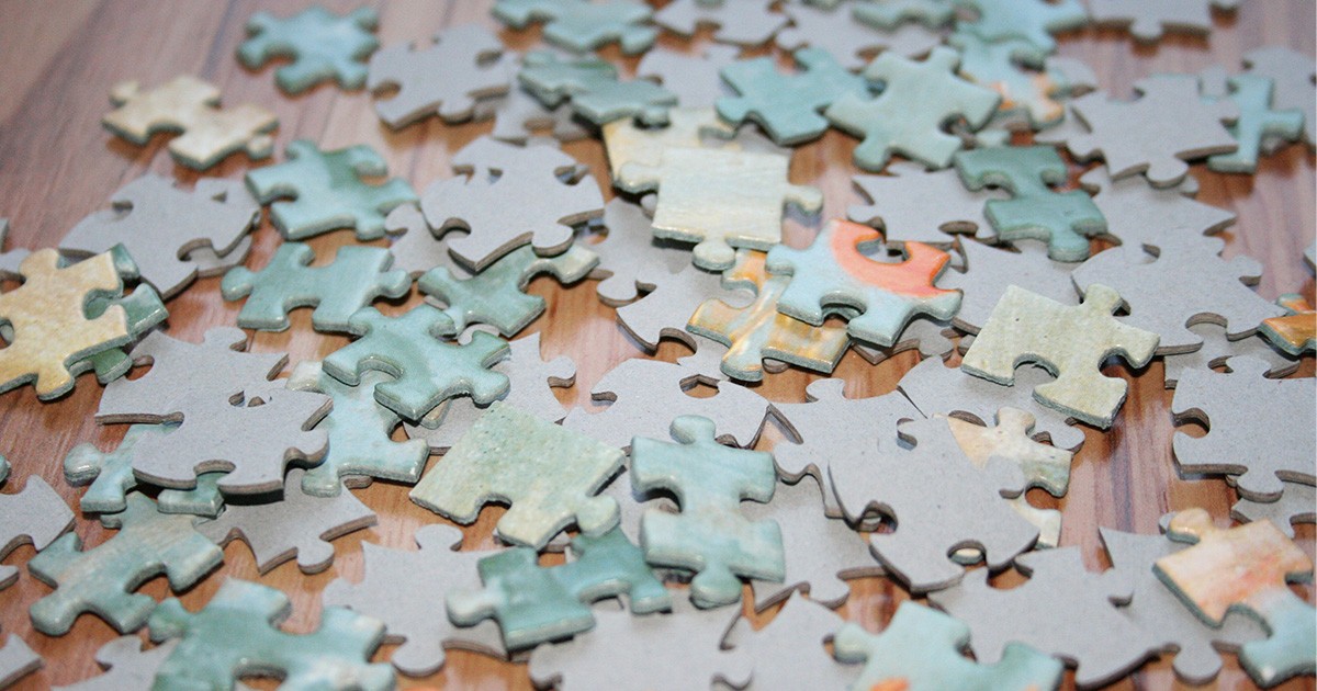 Choose a piece of the jigsaw to reveal the new location share image